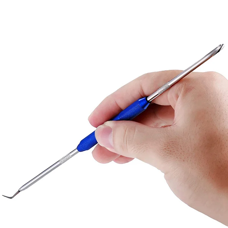 Double Pointed Scriber, 2 Pcs Metal Scribe Tool Hook and 45 Degree 90 Degree Tip Marking Tool for Machinists,Technicians image 3