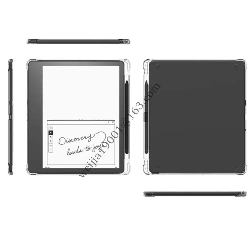 

Clear Case for Scribe 10.2inch 2022/2024 Release Soft TPU Cover with Pen Holder and Tip Storage Air bag .H05A