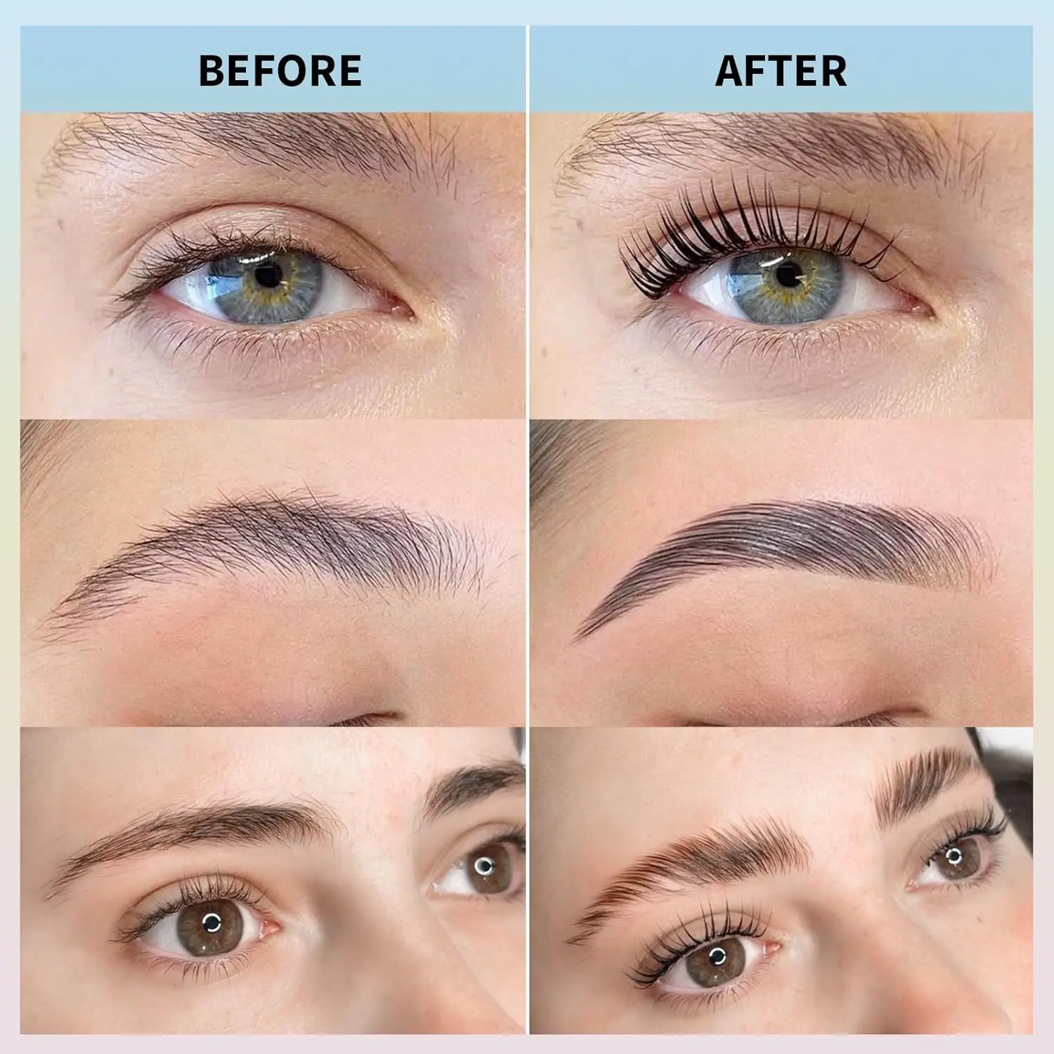 Libeauty Sollevamento ciglia e sollevamento ciglia Ritenzione permanente 4-6 settimane Set sollevatore ciglia per piegaciglia Kit permanente ciglia Strumento di trucco
