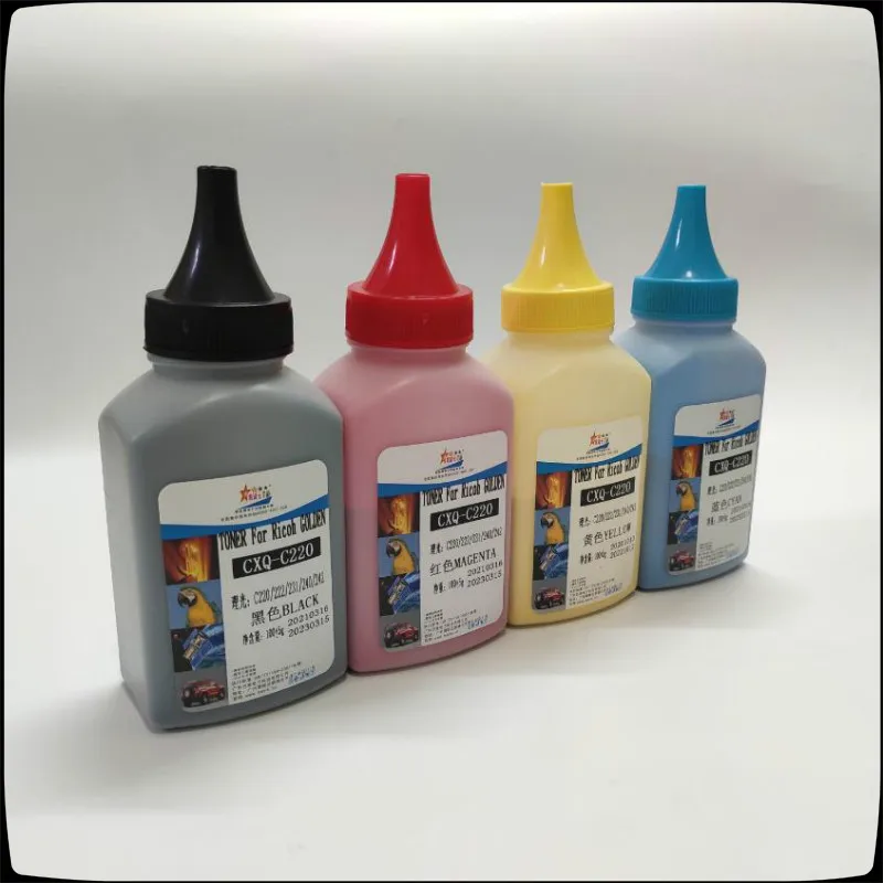 Recarga de pó de toner para impressora lanier savin ricoh sp c360 c361 c350 c352, spc 360 361 352 350 cartucho de cor preta em pó, cmyk