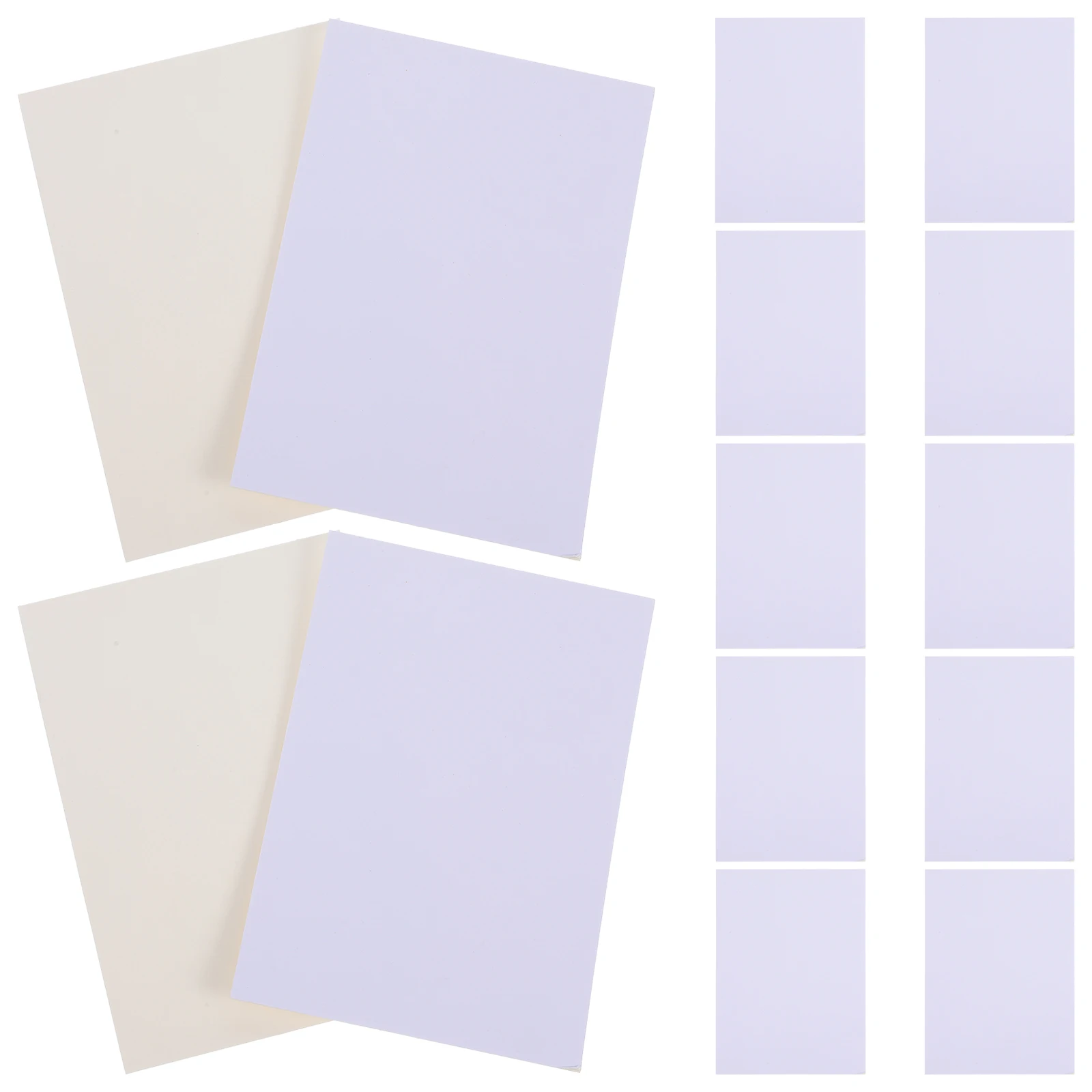 

20pcs Rectangle Photo Frame Mats Diy Picture Matting Craft Decoration Pre-Cut Board Creative Gift Mom Dad Child Interior Decor