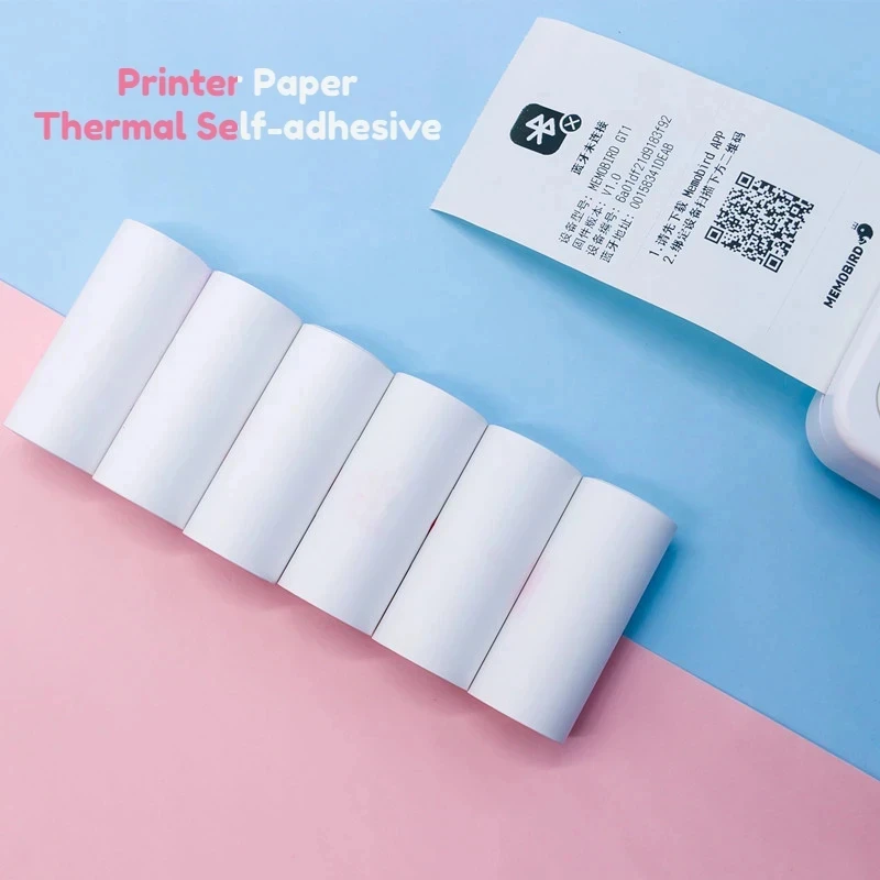 

Thermal Paper Mini Printer Label Sticker Colorful adhesive Printing Paper For Printer Kids Instant Print Camera 57x25