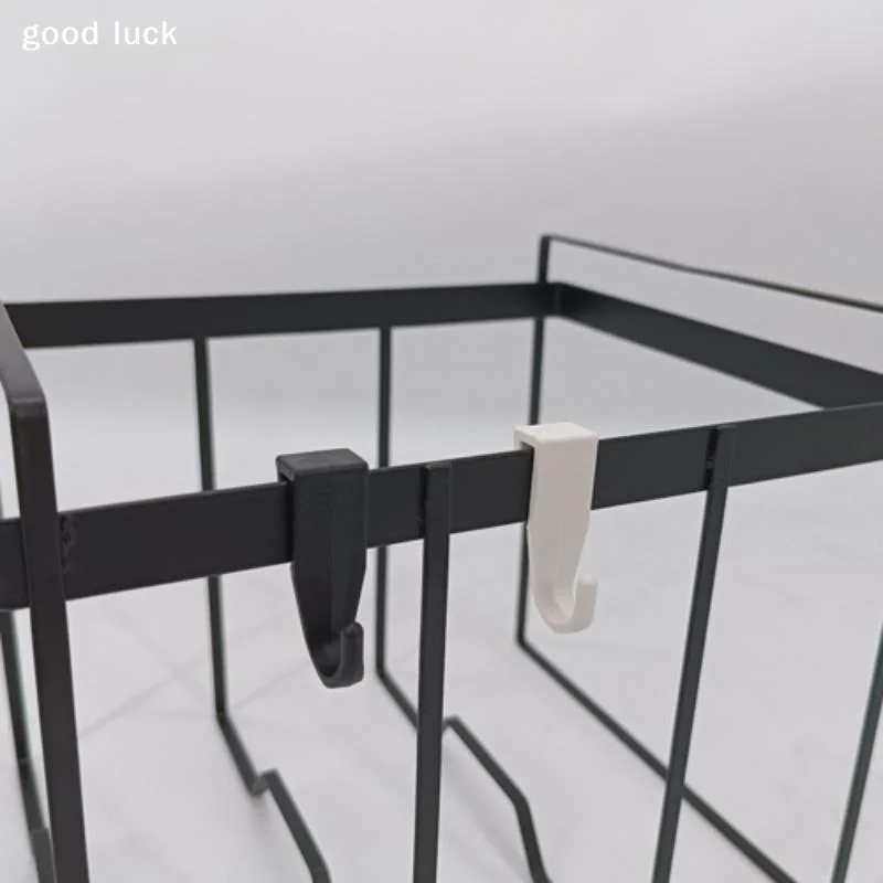 Answer10Pcs Plastic Storage Rack Hook Hanging Clip On Hook Strong Load Bearing No Drilling Organizer Hook For Home Storage