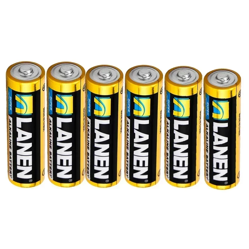 60PCS 1.5V AA 1100mAh Disposable Alkaline Carbon Battery for LED Light Toy Camera Flash Shaver CD Player Keyboard Mouse Wireless