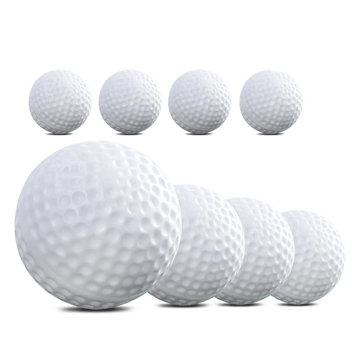 12pcs Plastic Balls Game Toy Balls Practice Balls for Kids Children Golfer (White) accessories