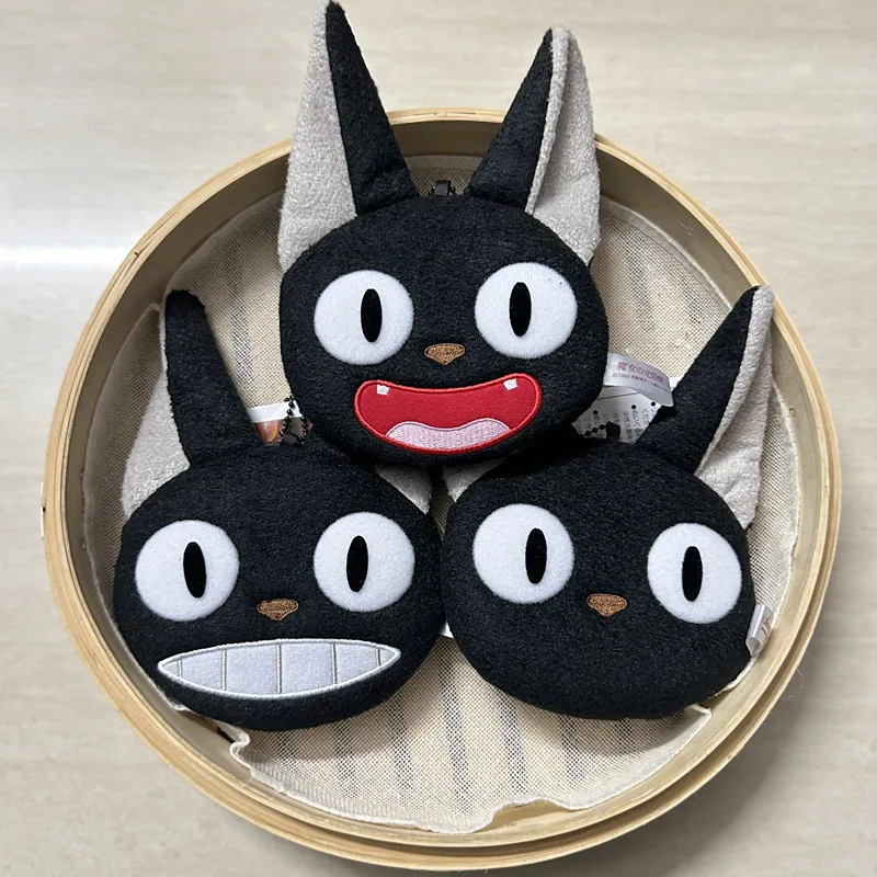 Delivery Services Bag Black Cat Kiki Cartoon Cute Plush Mini Change Bag Card Bag Pendant Earphone Bag