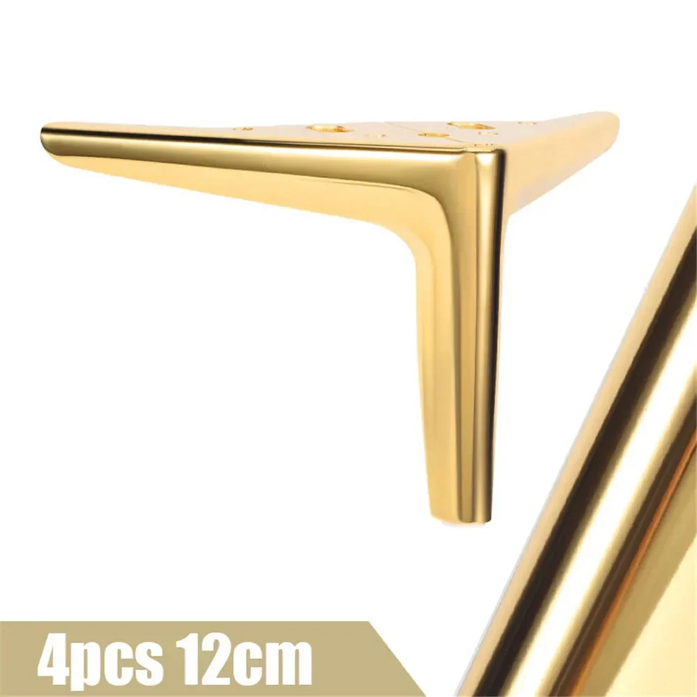 Long Side Tripod Legs Metal Light Luxury Style Furniture TV Cabinet Legs Coffee Table Support Hardware Furniture Legs