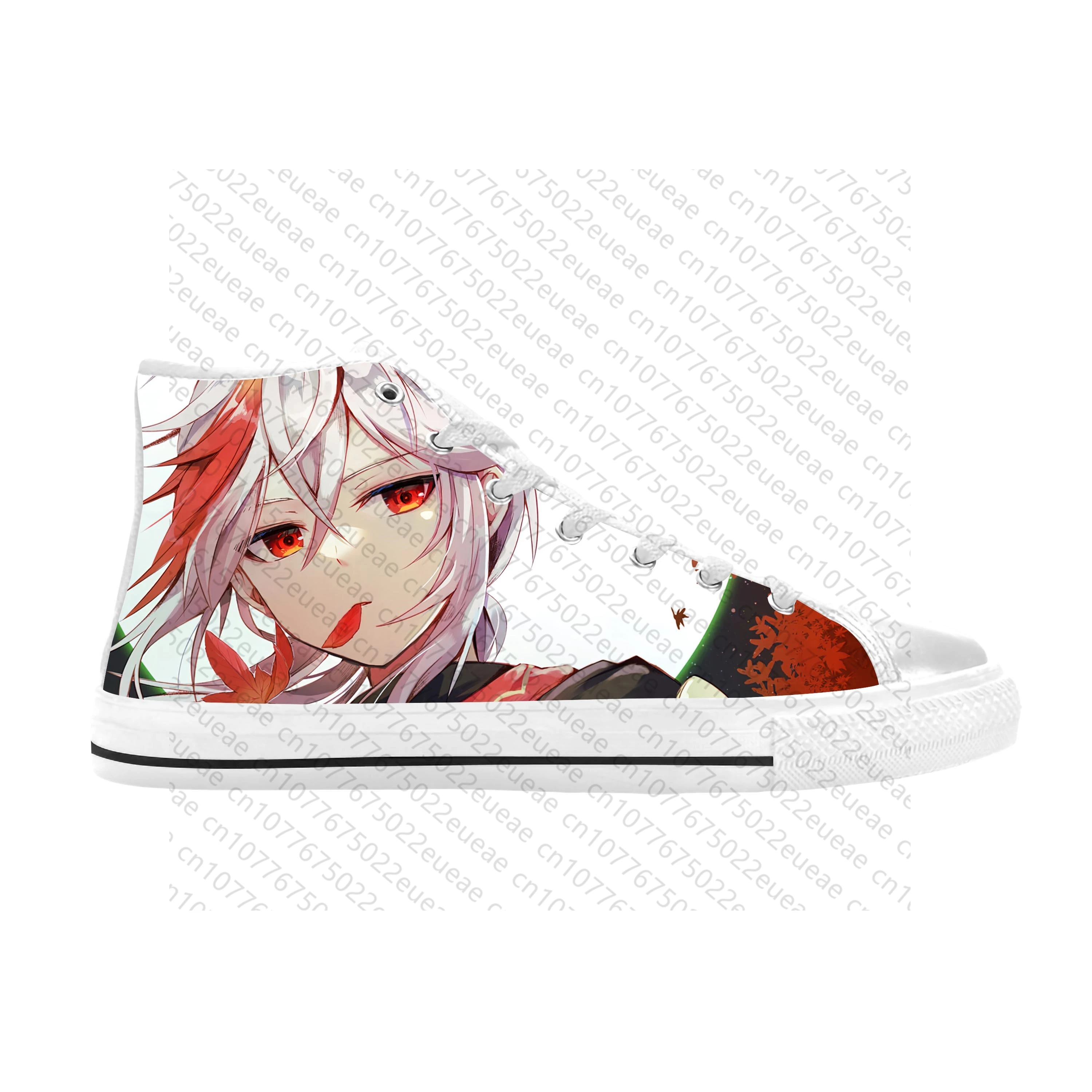 Anime Manga Game Genshin Impact Kaedehara Kazuha Casual Cloth Shoes High Top Comfortable Breathable 3D Print Men Women Sneakers