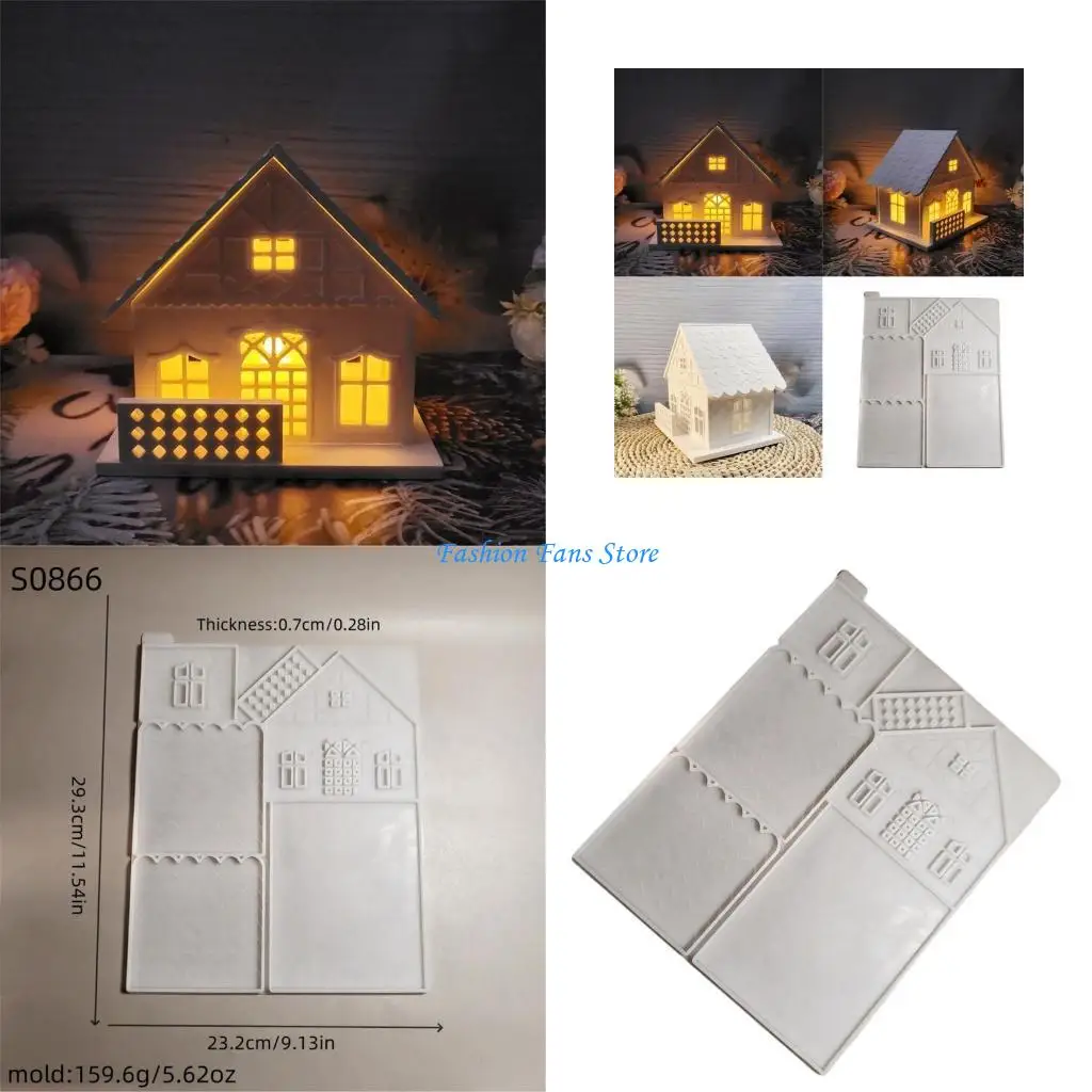 

High Accuracy Silicone Fence House Mold for Artistic Home Decoration Projects