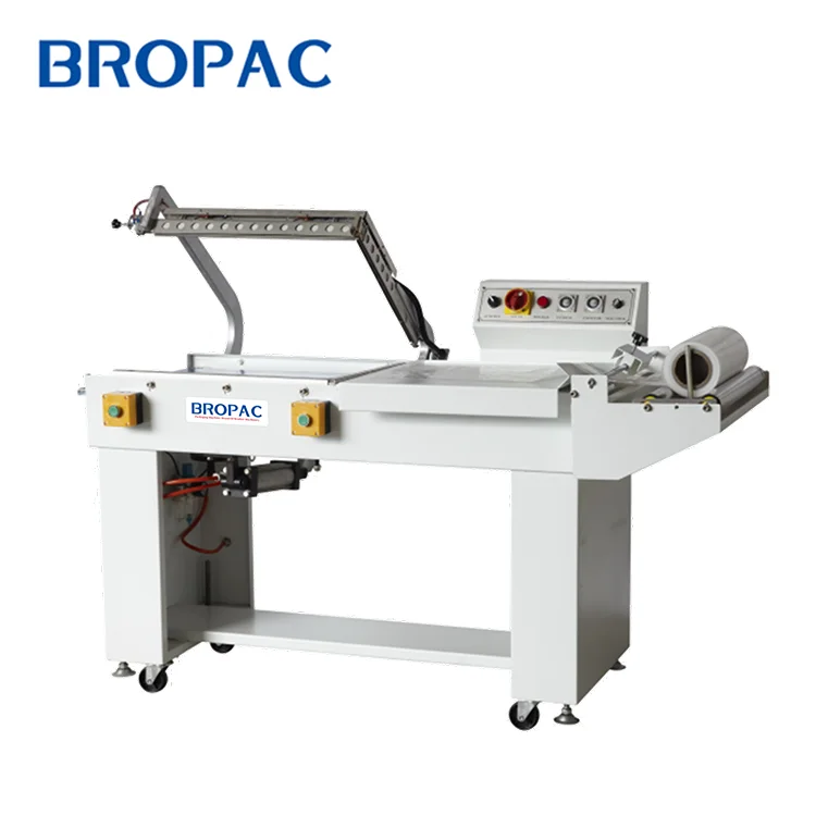 

Bropack Packing FQL450T Automatic Box Shrink Wrapping Machine, Cutting Shrink Case,Pneumatic l bar Sealer