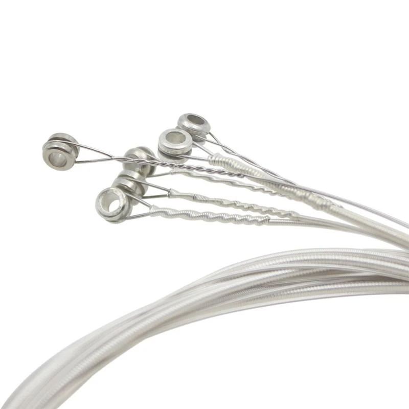 Q39E 6 Pcs Classical Stainless Steel Wire Guitar Strings 1st-6th String Guitar Strings for Acoustic Folk Guitar  Accessories