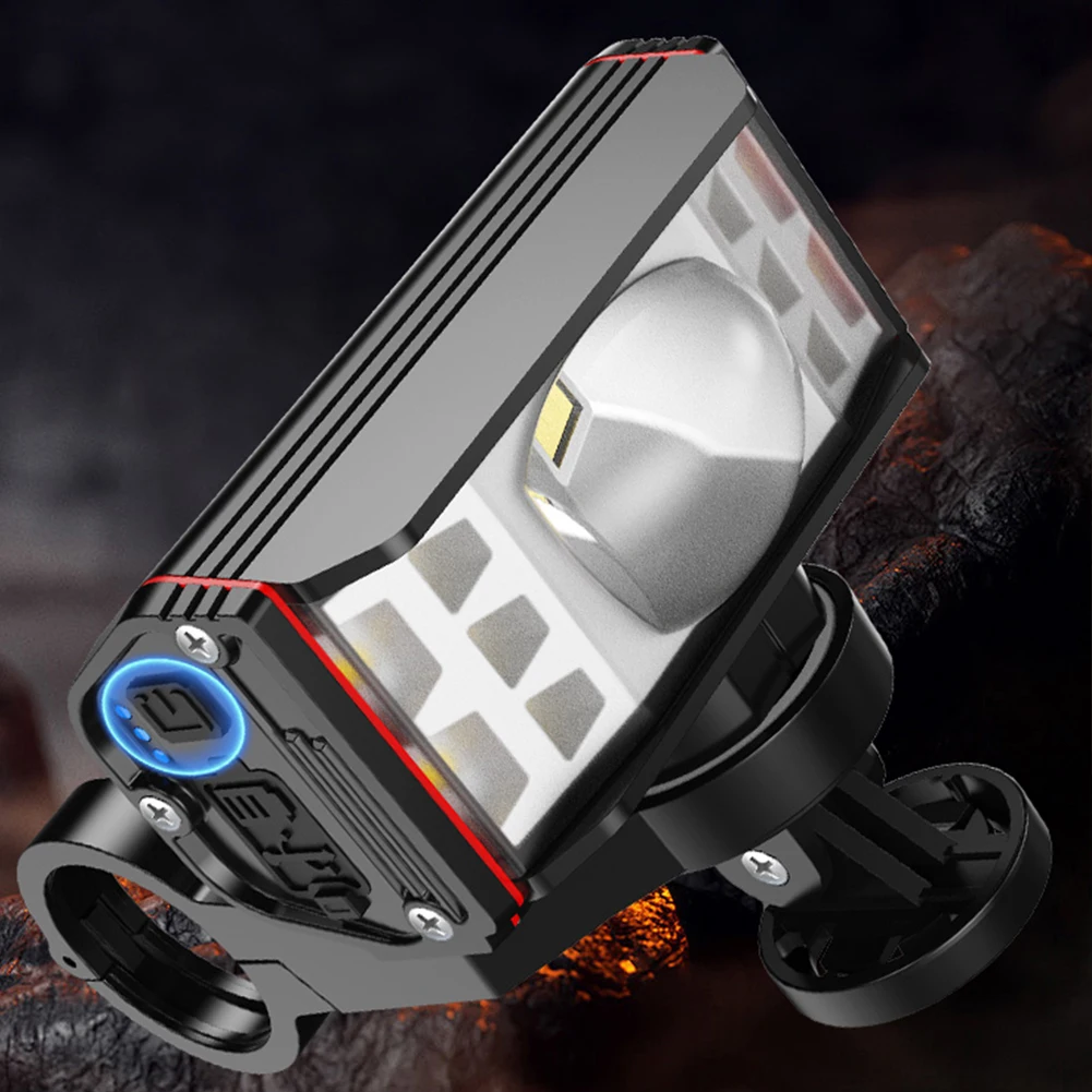 5200/2600mAh LED دراجة المقود مصباح يدوي مقاوم للماء الدراجة الجبلية MTB ضوء USB قابلة للشحن الدراجة الجبهة إكسسوارات مضيئة #3