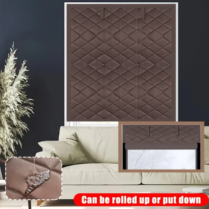 

Insulated curtains, cordless lifting, partially lined polyester window insulation, home decoration privacy door curtains