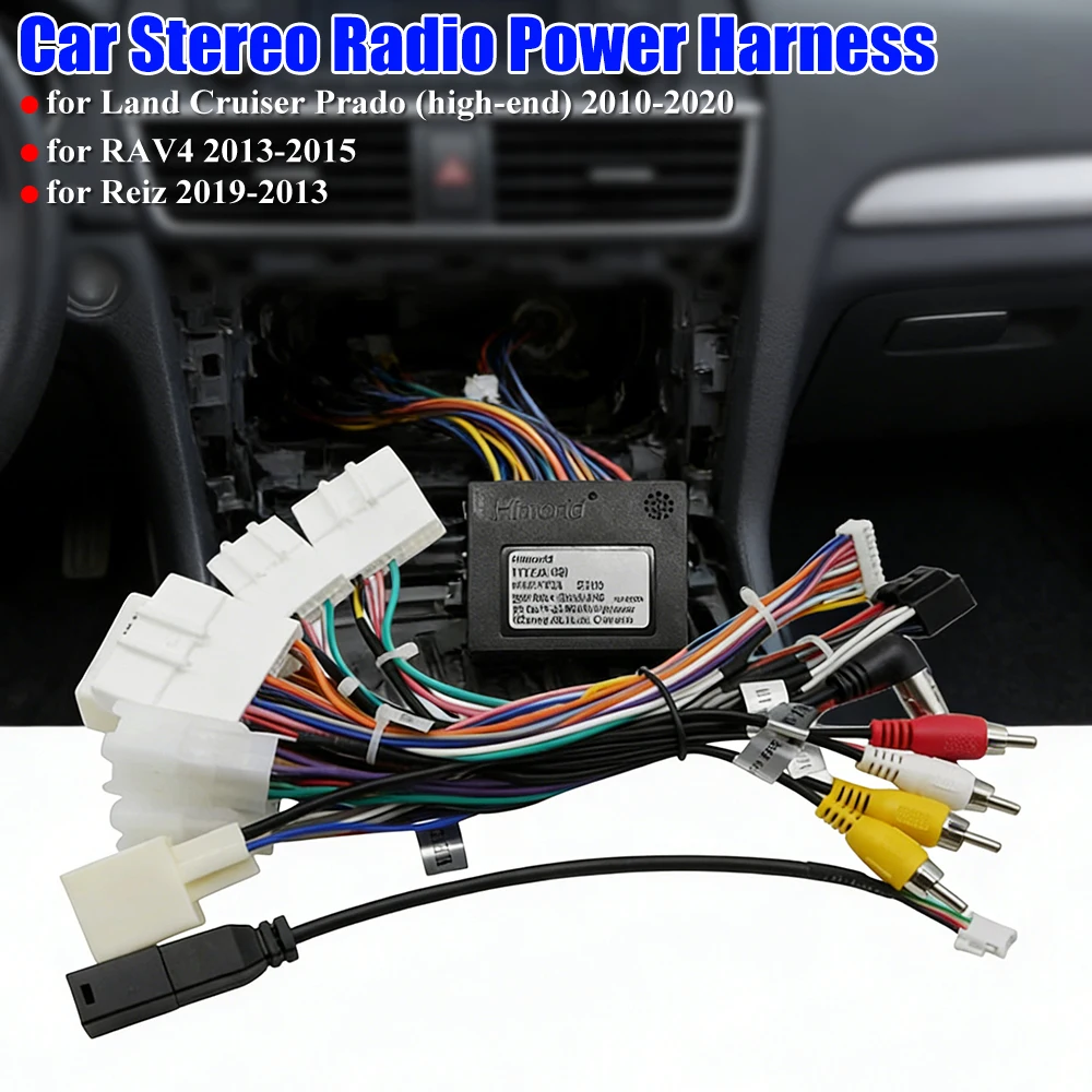 

Radio Cable Wire Adapter Radio Wiring Harness Canbus Box Car Stereo Audio Power Wiring Harness Cable for Toyọta Most Vehicles