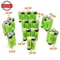 Cacciavite elettrico a batteria ricaricabile Li-lon, trapano elettrico 1 s3p 3 s2p 4 s1p 5 s1p 6 s1p 3400mAh ~ 6800mAh, 18650B, 3.7V ~ 25.2V