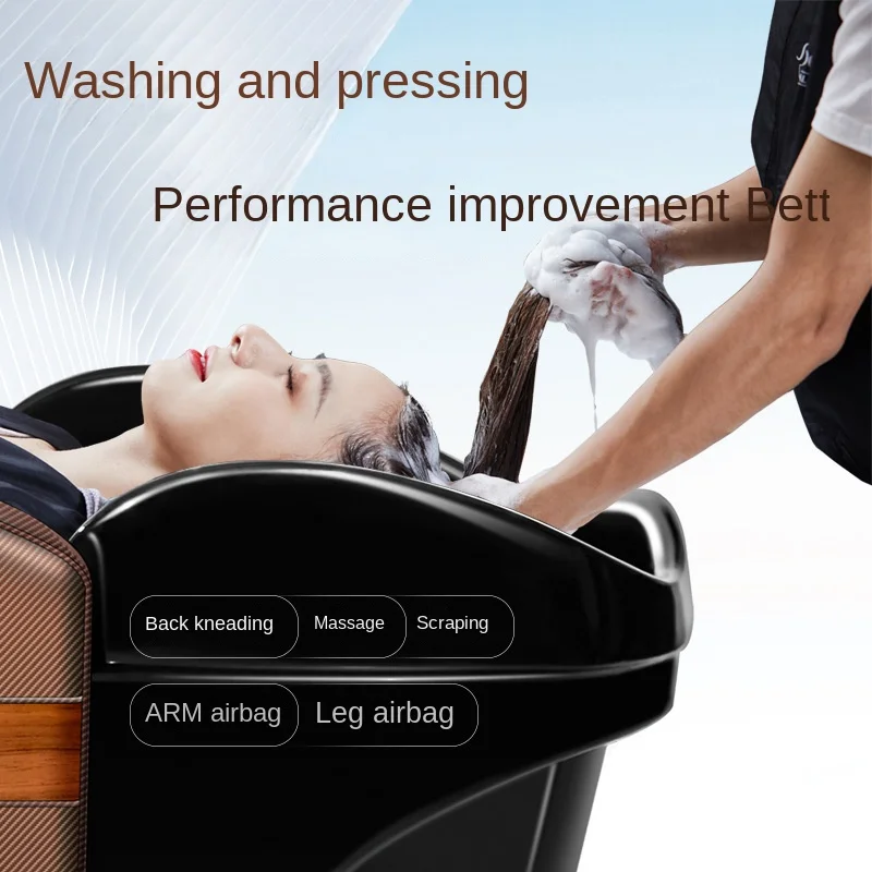 Integrated hair salon, hair wash, , hair wash bed, massage chair, head massage, back  adjustable Bluetooth sound