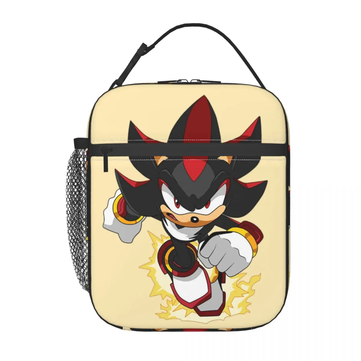 Sonic Shadow Cartoon The Hedgehog Insulated Lunch Bag for Women Children Leakproof Food Boxes Thermal Lunch Box Tote