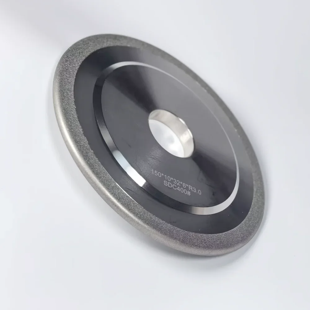 Arc Grinding Wheel Semicircular Alloy Tap Slotting Grinder Disc 100mm 125mm 150mm SDC 200 400 Grit 20mm 32mm Arbor