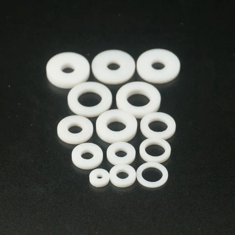 50pcs Sizes O/d 8mm-18mm I/d 3mm-10mm Thick 2mm 3mm 4mm Ptfe Flat Washer Gasket Spacer Sealing For Pressure Gage