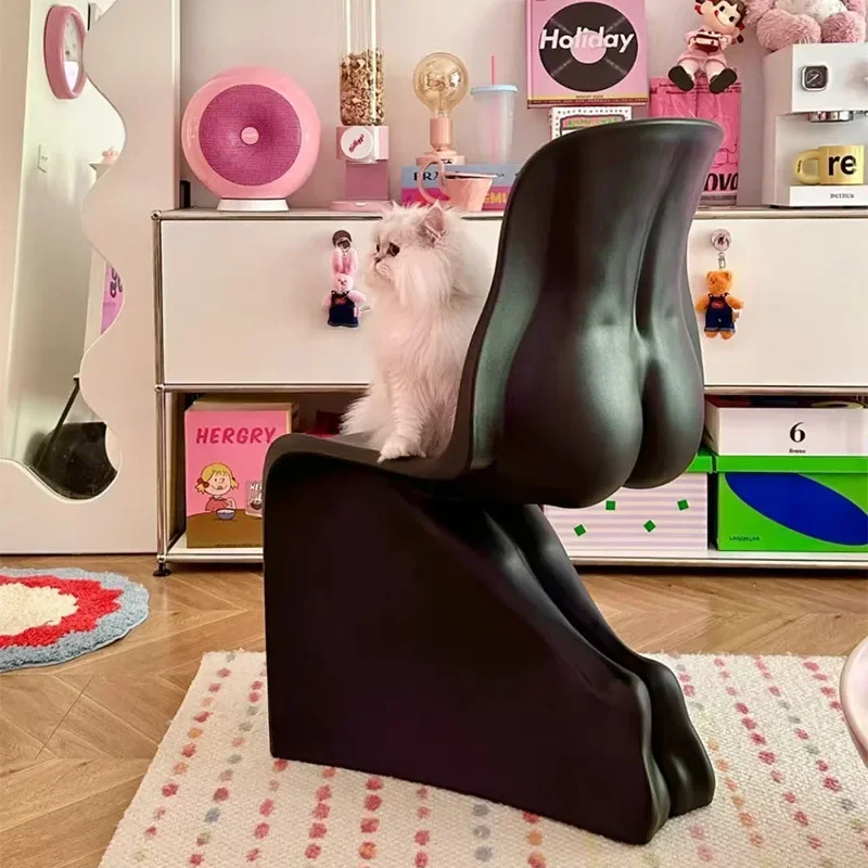 Men's and women's human body leisure chair personalized office negotiation chair fiberglass butt modeling S chair