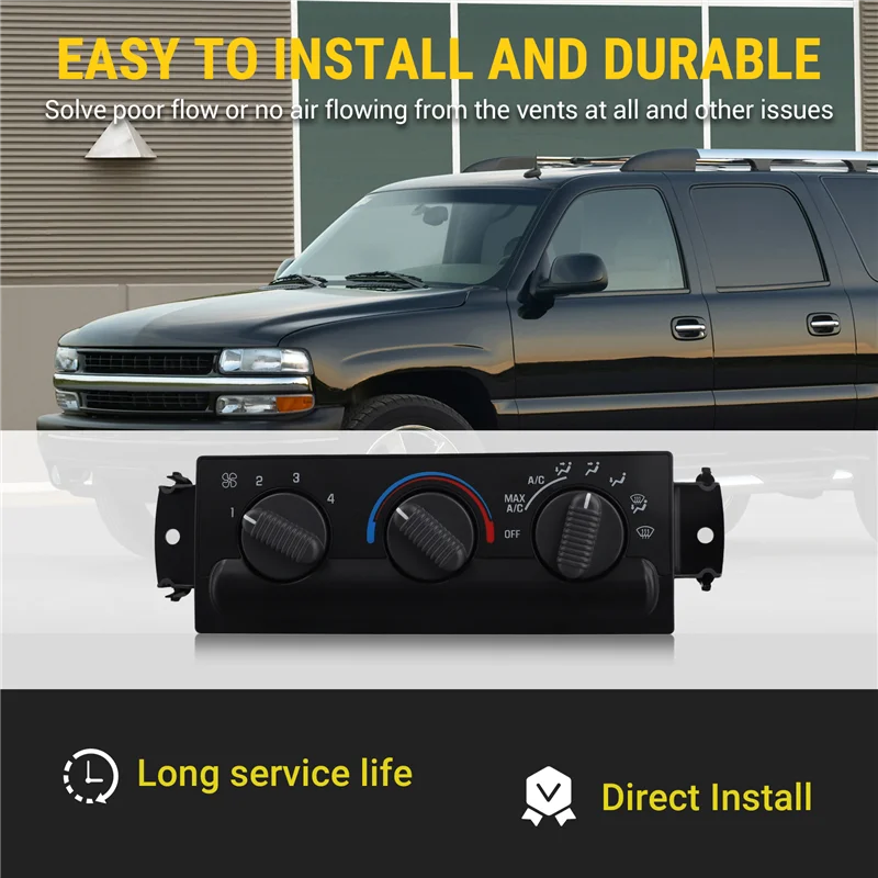 

Heat A/C Temperature Climate Control Panel 16250545 09351325 15098964 For Blazer S10 GMC Oldsmobile Bravada