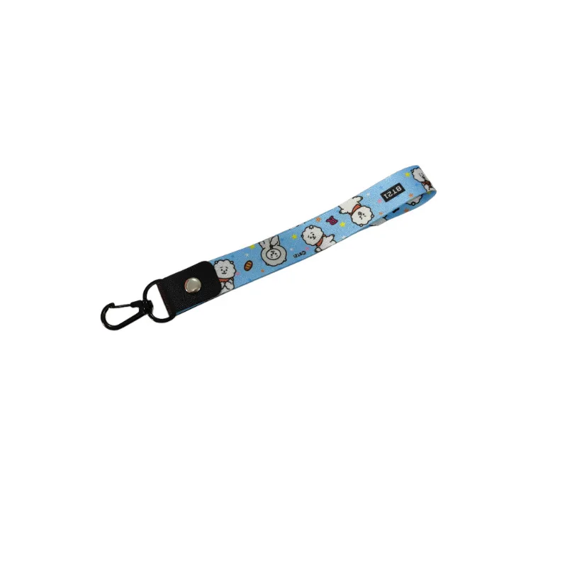 BT21 koya mang shooky chimmy tata cartoon cute lanyard for men and women students mobile phone ID anti-lost neck hanging rope view 2