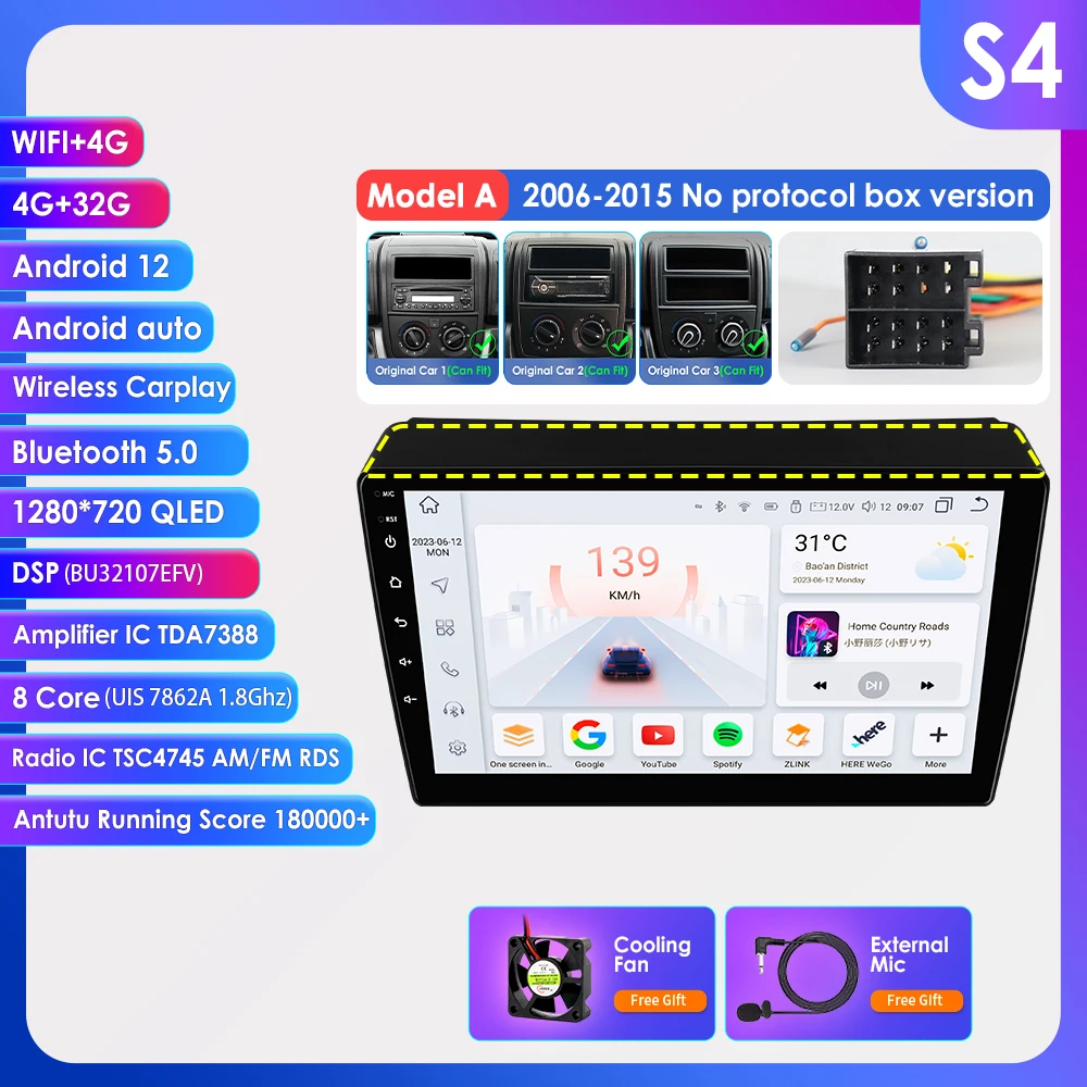 9'7862 Android Autoradio voor Fiat Ducato 3 Citroen Jumper 2 Peugeot Boxer 2 2006 - 2015 Multimedia Speler GPS Intelligent Systemen Auto Audio 2DIN 4G WiFi RDS Head Unit