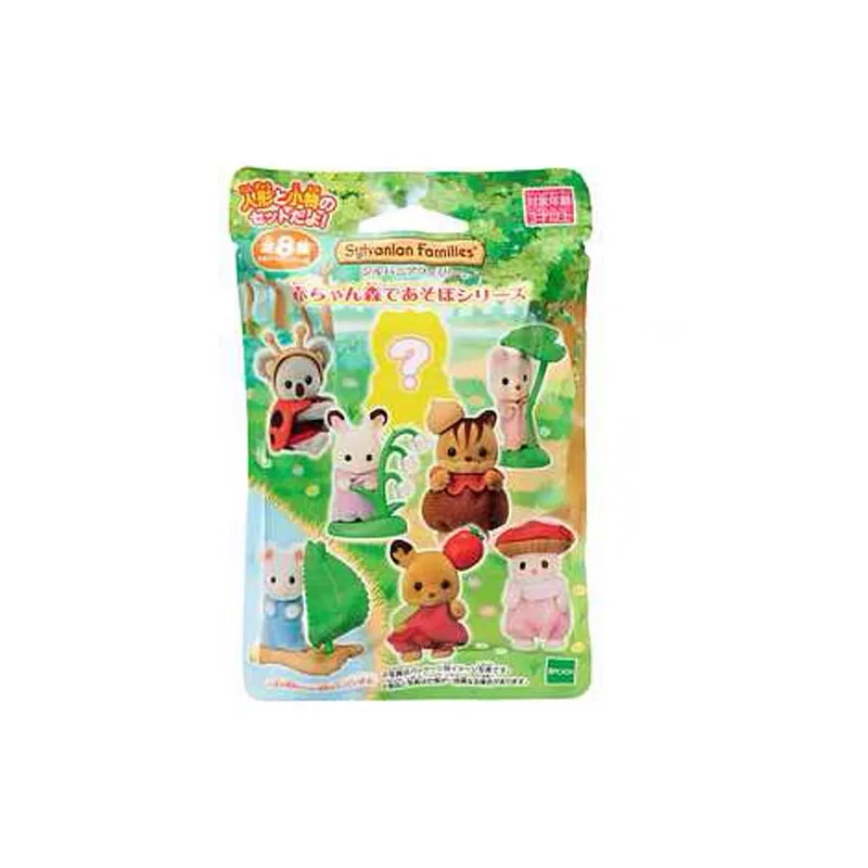 S Sylvanian Families Forest Friends Party Mini Blind Box Kawaii Action Figure Baby Animal Mini Doll Mystery Box Toys Gifts