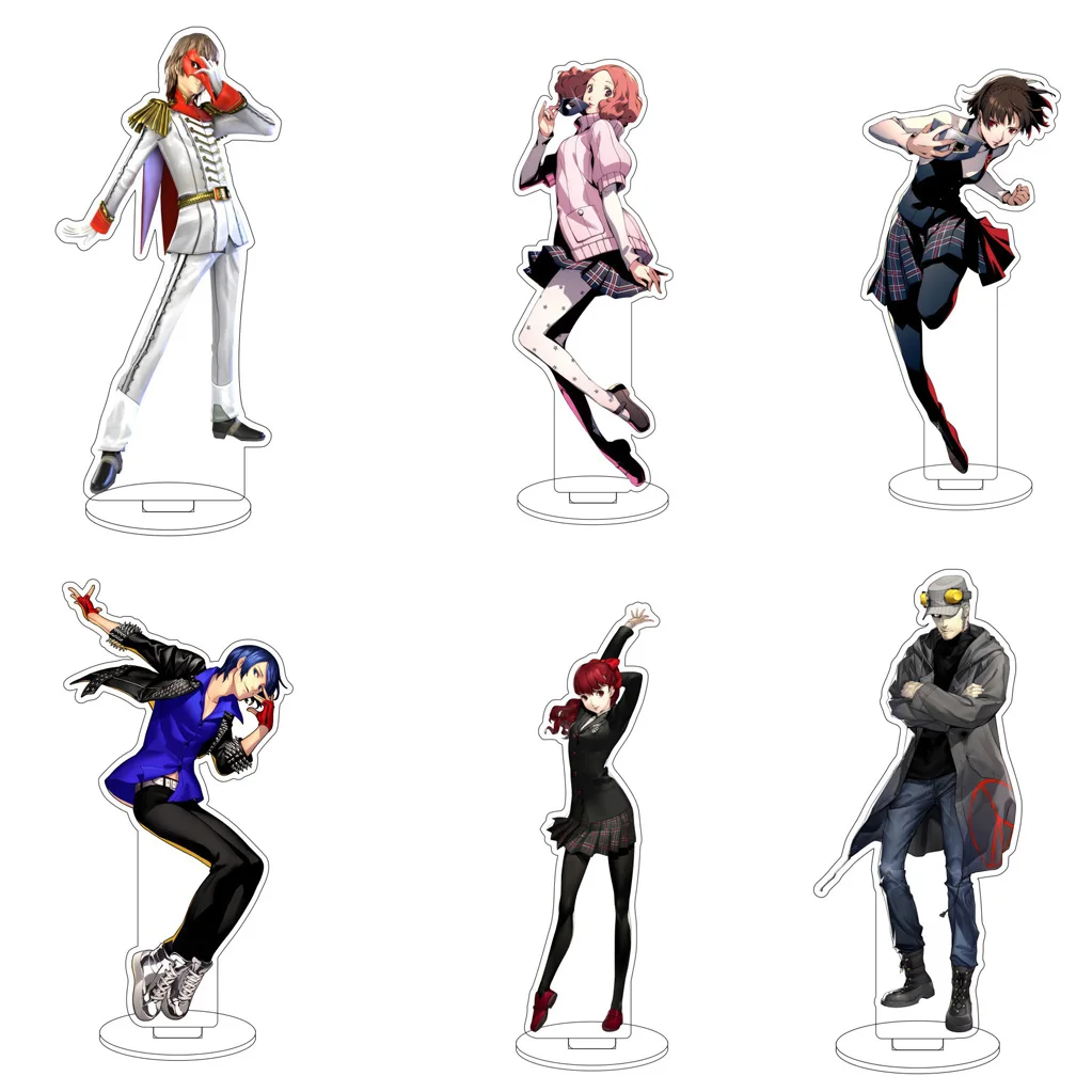 Figura Acrílica de 16CM do Anime Persona com Amamiya Ren, Takamaki An, Morgana Sakamoto, Ryuji Kitagawa e Yuusuke, Presentes e Ornamentações