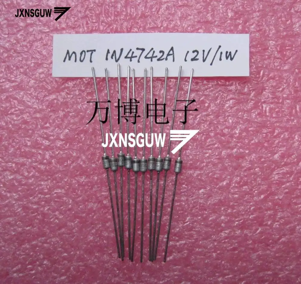 20PCS Original MOT Zener diode 1N4742 1N4742A DO-41 12V 1W Diode 4742