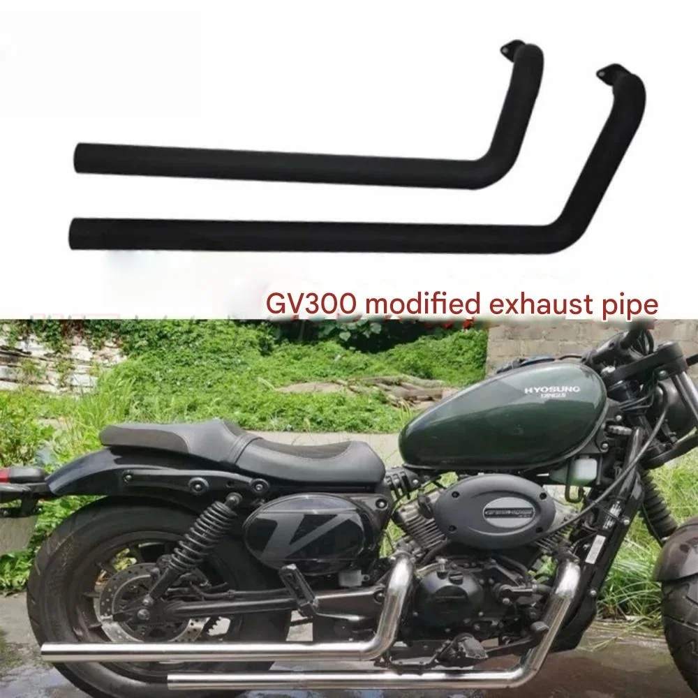 Long Straight Pipe Modified Exhaust  Fit For HYOSUNG GV300S GV 300S GV300 S