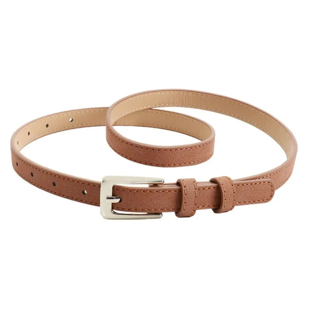 

Trendy Pin Buckle Suede Leather Belt Retro Luxury Design Business Waist Belt Casual Frosted Waistband For Women
