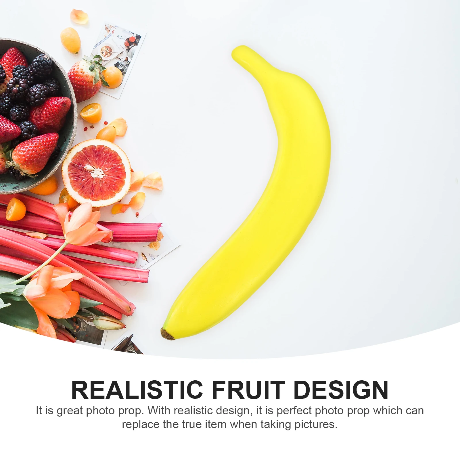 

Simulated Banana Decoration Realistic Fruit Photo Props Creative Gifts Kitchen Ornaments Educational Tools Supermarket