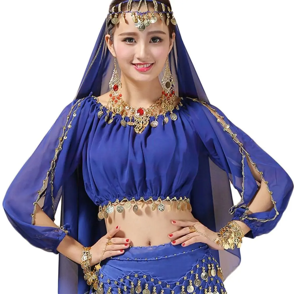 Belly Dance Top Sequined Beaded Top Sexy Dancing Costume Festival Club Party Fringe Costume For Thailand/India/Arab