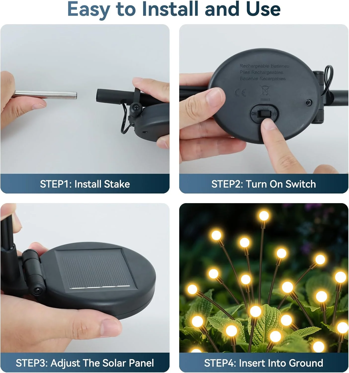 2 Pack Halloween Solar Firefly - đánh giá và giá Solar Pathway Lights 8 Pack