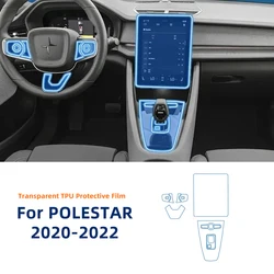 For Polestar 2 2021-2023 Car Interior Center Console Media Dashboard Navigation TPU Anti-scratch Protector Film Accessories