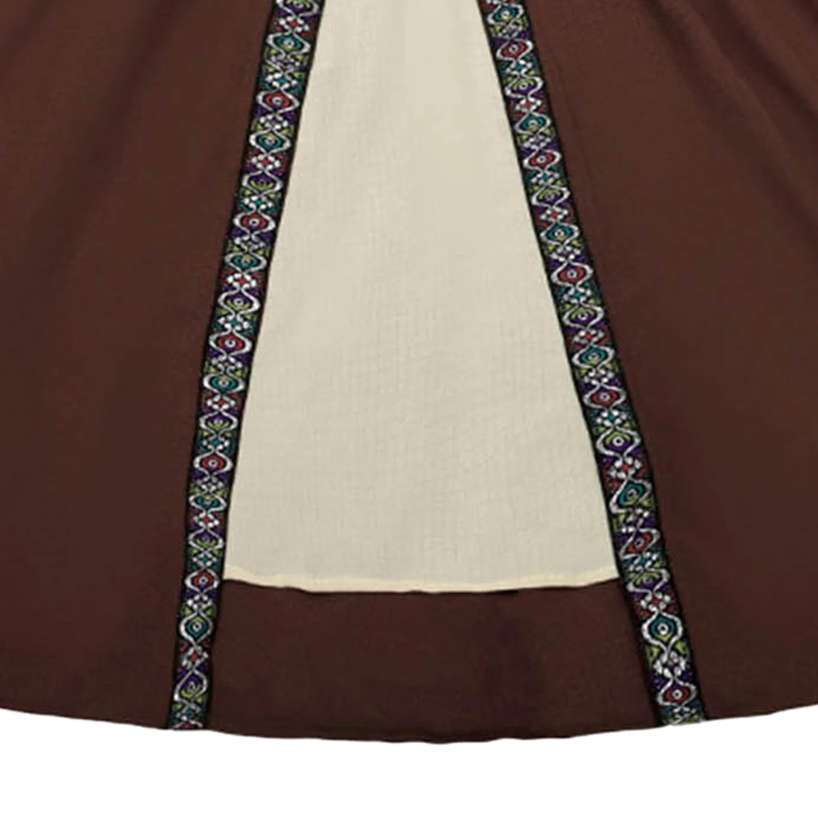 فستان فلاحين القرون الوسطى للفتيات زي قرية عصر النهضة مع تفاصيل مطرزة لحفلات الكرنفال التنكرية للأطفال