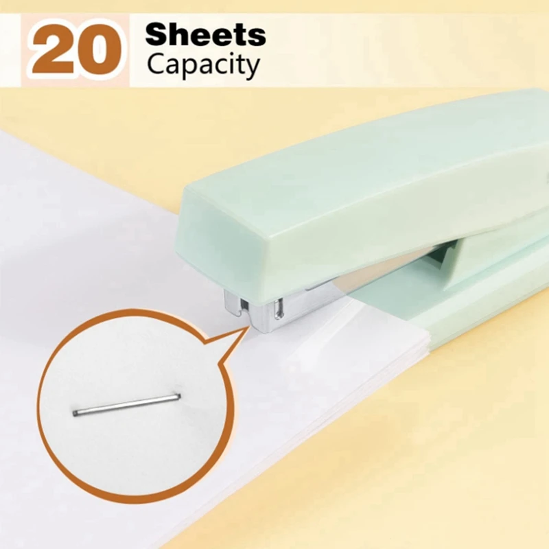 Cucitrice da 1 pezzo cucitrice da ufficio cucitrice da tavolo Green School And University forniture per ufficio cucitrice portatile durevole