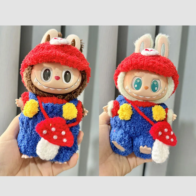 Handmade Outfit Plush Doll'S Clothes Mushroom Bag Clothing Accessories For Korea Kpop Exo Labubu I II Idol Dolls Sitting Party