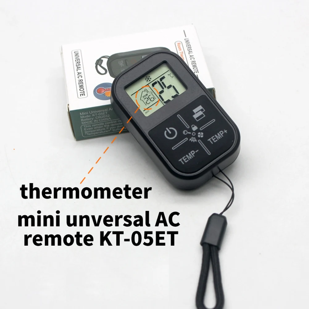 جزء استبدال جهاز التحكم عن بعد لمكيف الهواء، النسخة الإنجليزية، تصميم مريح يدعم إشارات الأشعة تحت الحمراء وRF