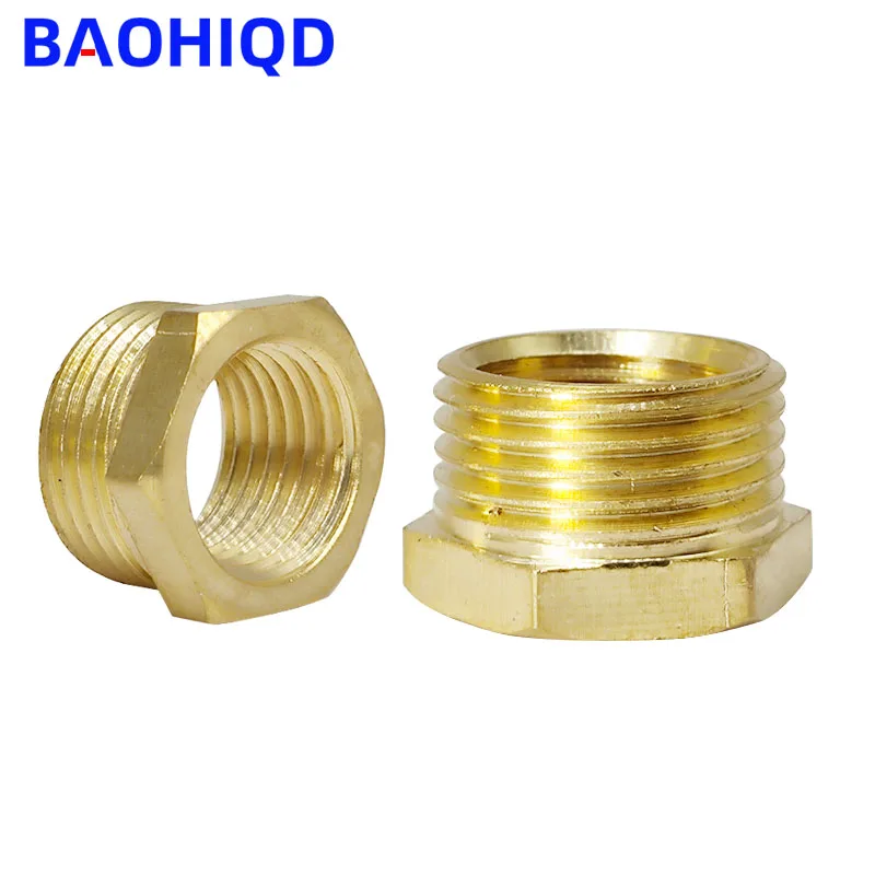 

Brass Hex Bushing Reducer Pipe Fitting 1/8" 1/4" 3/8" 1/2" 3/4" BSP Female×Male Conversion Connector Water Gas Adapter Coupler