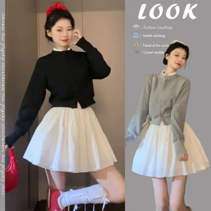 

Многослойная юбка-принцесса с высокой талией, А-силуэт, кружевная, женская, весна-лето, дышащая, из полиэстера, в корейском стиле