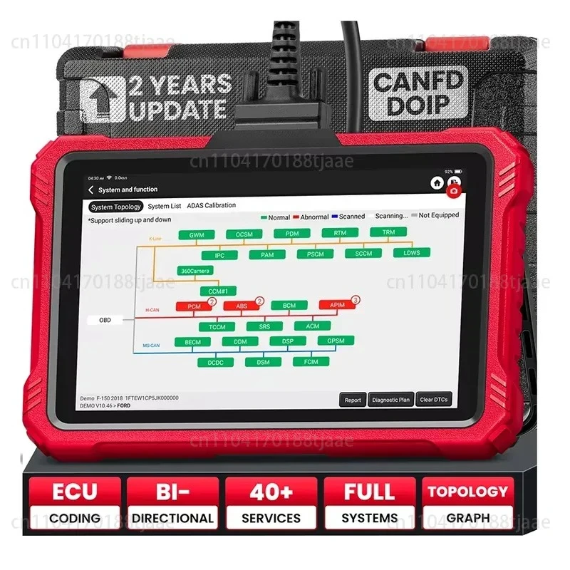 K10  Full System Automotive Diagnostic Tool Topology Map Electronic Control Unit Coding Vehicle Diagnostic 2
