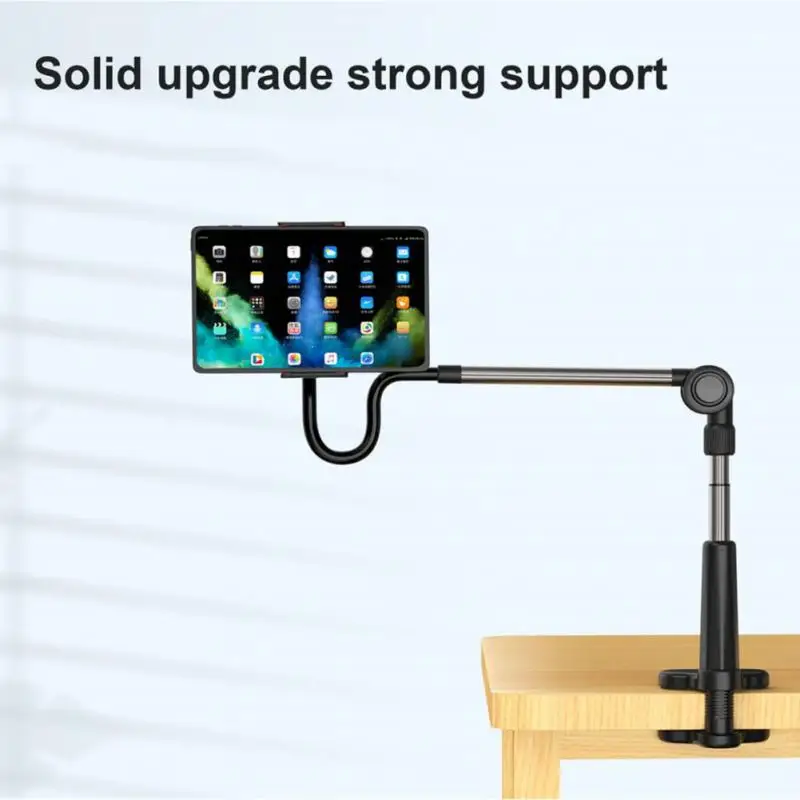 RYRA supporto per Tablet universale a braccio lungo supporto per telefono con Clip da tavolo supporto per Tablet multifunzione regolabile con staffa pigra