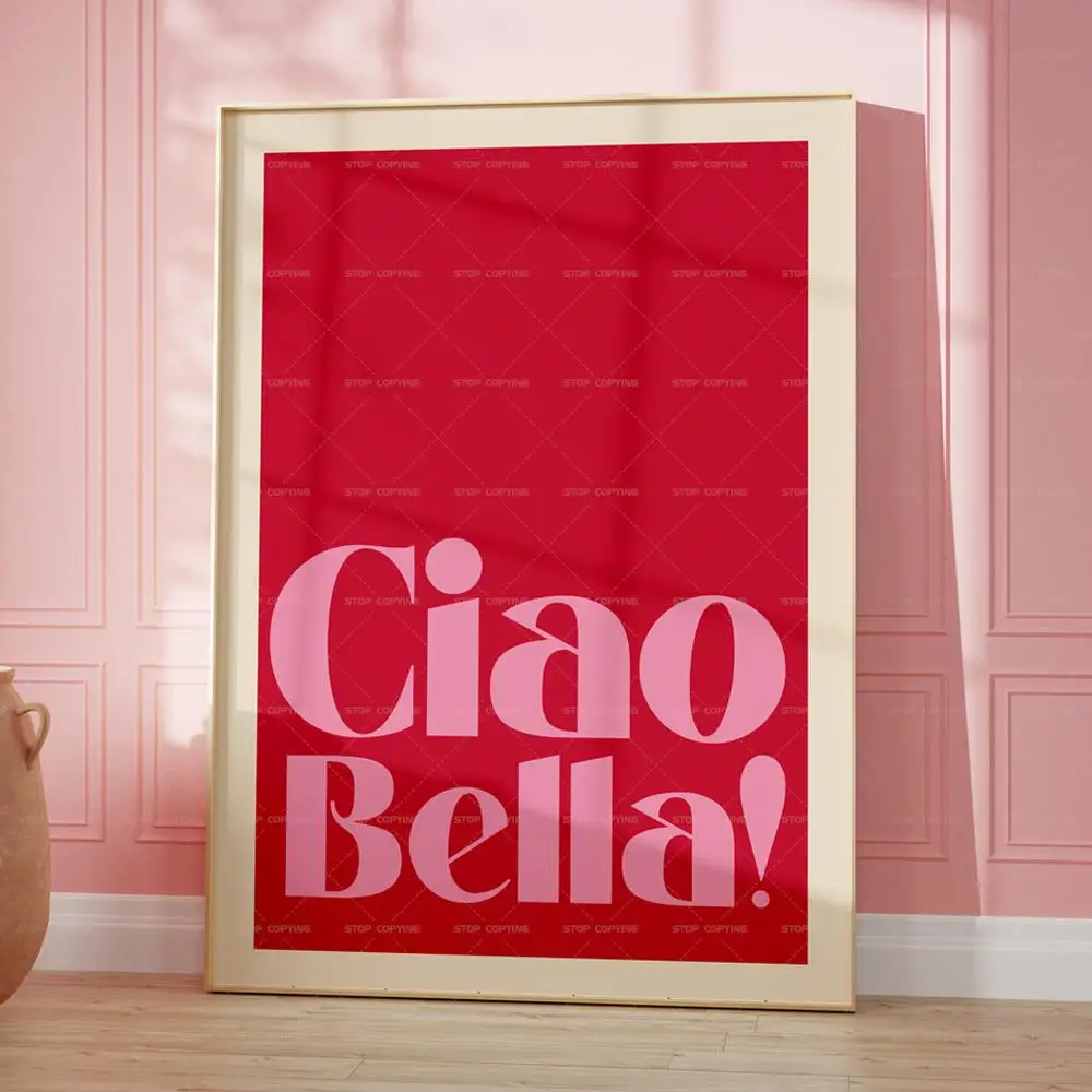 Music Lyrics Gig Indie Rock Gift Inspired Ciao Bella Concert  Wall Art Canvas Painting Posters For Living Room Home Decor