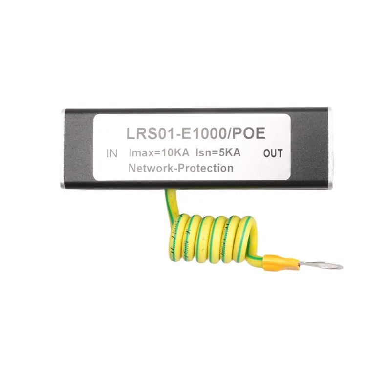 ●100/1000M POE IP Camera Network POE Switch RJ45 & POE Surge Protector Protection Device Arrester SPD 1000M