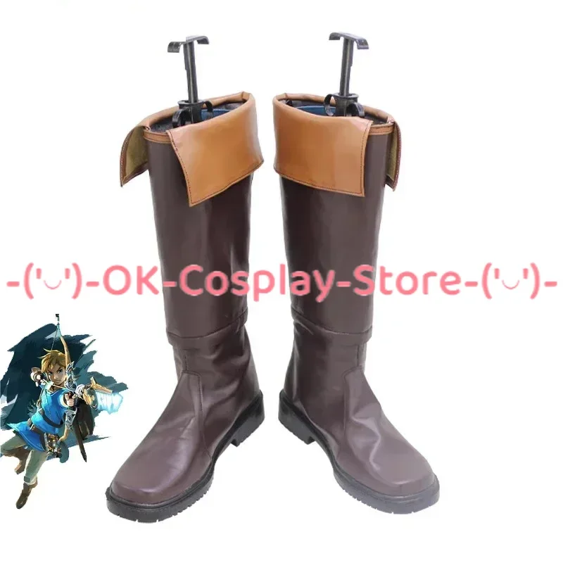 

Link Cosplay Shoes Halloween Carnival Boots PU Shoes Cosplay Prop Custom Made