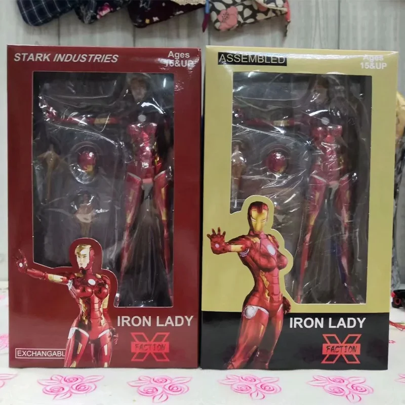 

Marvel Avengers Iron Lady Beautiful Girl Mk8 Pepper Potts Action Figure Iron Man Doll Model Toy For Kids Boys Collection Gift