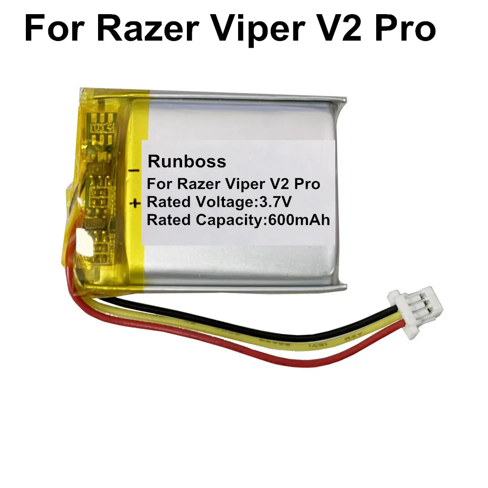 Replacement Wireless Mouse Battery 600mAh For Razer Viper V2 Pro / V3 Pro / Viper Ultimate