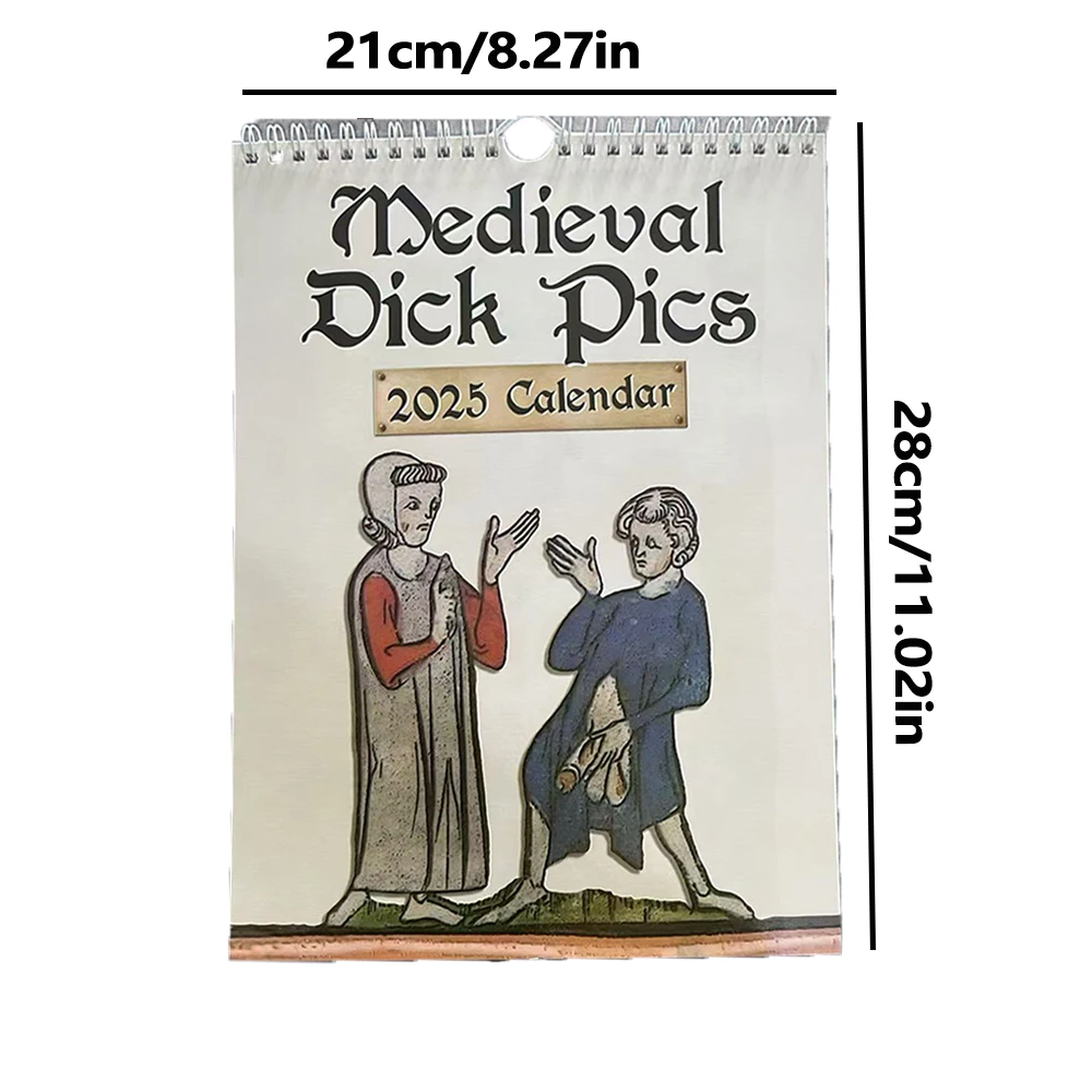 A Desk Calendar Combining Medieval Crude Art And Renaissance Art With Fun. A Stylish And Interesting Little Gift For Friends